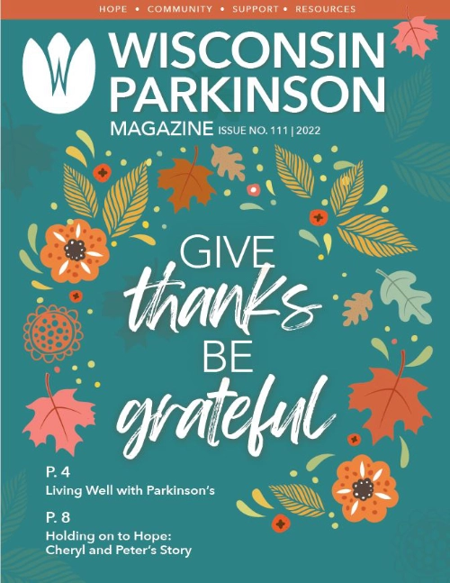 Wisconsin Parkinson Association magazine cover image for issue 111 in 2022